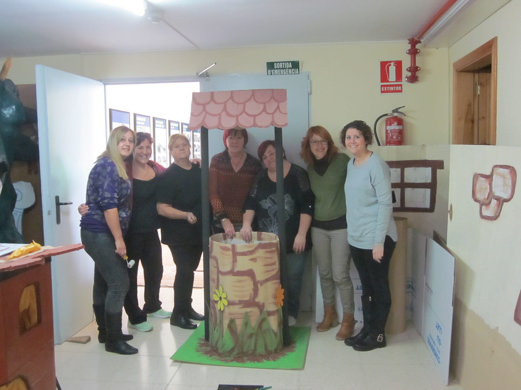 Preparació del pessebre vivent!!! Un treball fantàstic i generós.