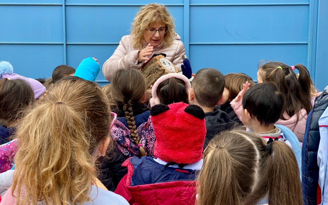 Fem cagar al Tió a Infantil